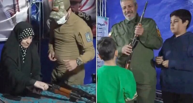 Terrifying video reveals nighttime AK-47 trainings for Iranian women and children as regime plots chilling massacre of their own people: 'They need to kill as many as they can'