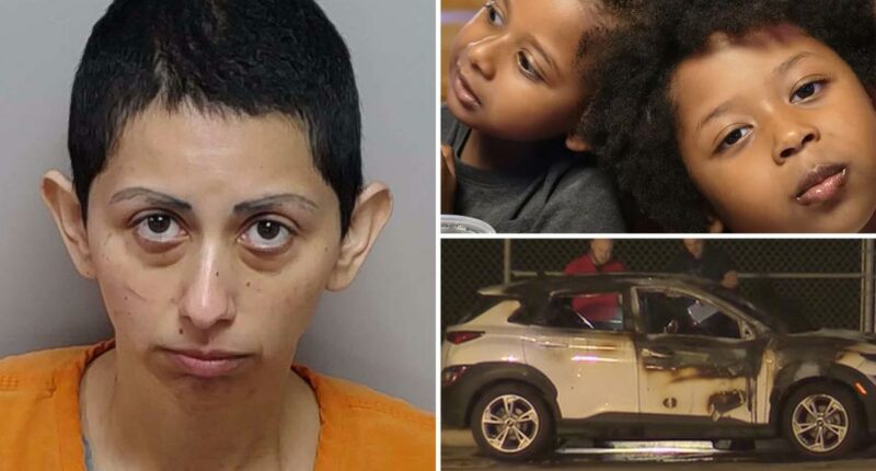 Texas mom, Marlene Vidal, sobs in court after allegedly killing her two children in burning car