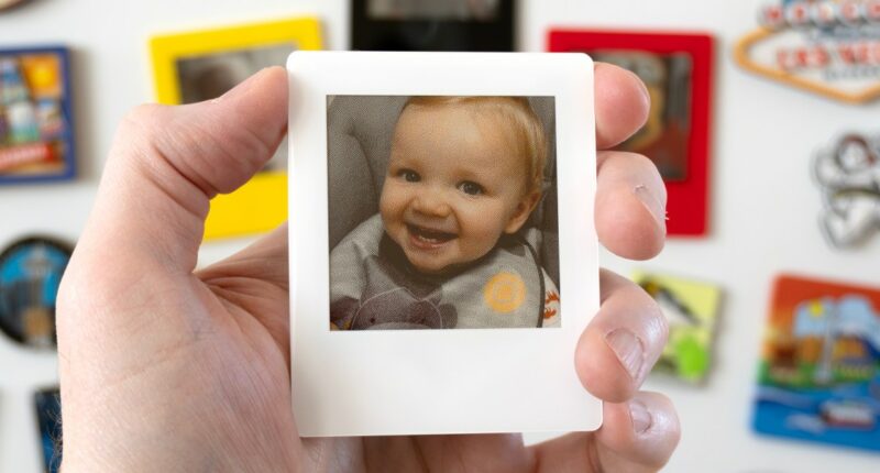 These digital Polaroids are a clever way to cover a fridge in memories