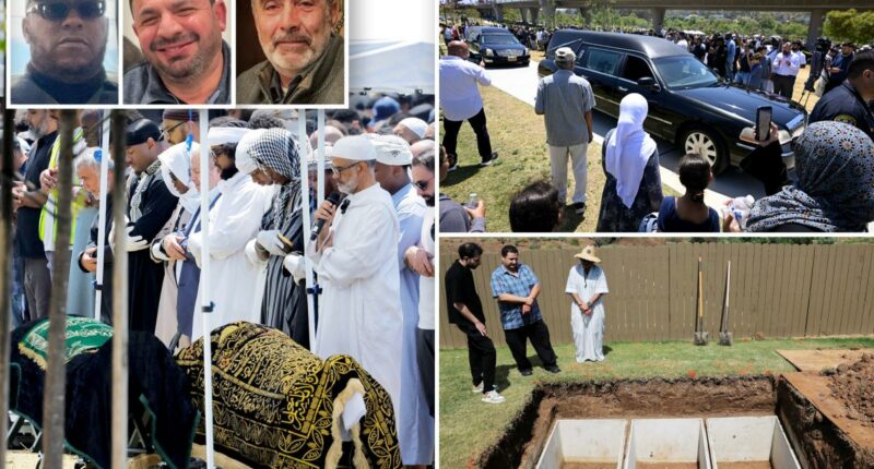 Three men killed at Islamic Center of San Diego buried side-by-side