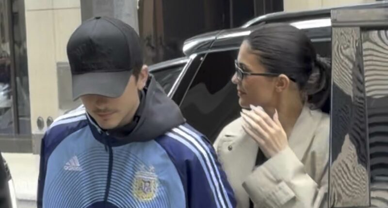 Timothee Chalamet and Kylie Jenner hold hands at Broadway play