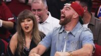 Travis Kelce and Taylor Swift enjoy courtside date night