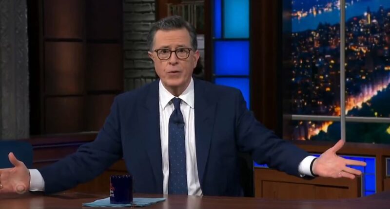 Trump celebrates Stephen Colbert's final show