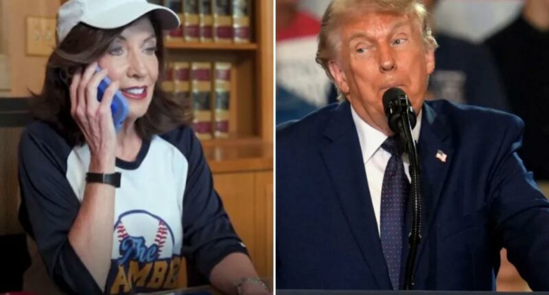 Trump mocks 'nice woman' NY Gov. Kathy Hochul's groveling phone calls