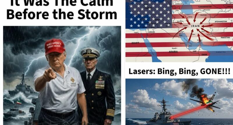 Trump posts series of AI war pictures and warns Iran