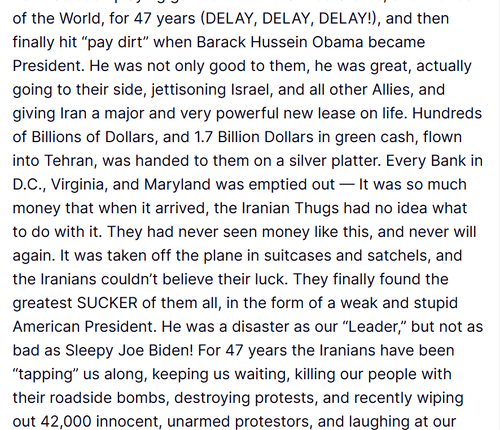Trump's blunt response to Iran peace proposal