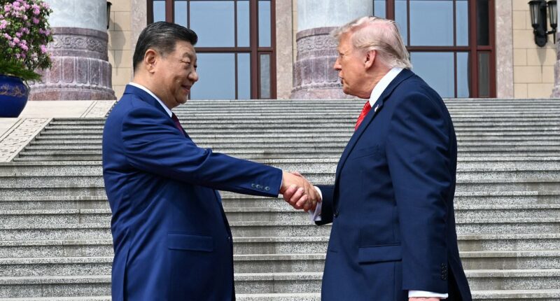 Trump's hidden five-tap code in handshake with Xi