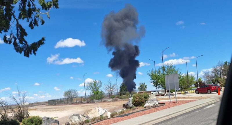 Two Navy jets crash midair as crew successfully ejects during Idaho military base air show