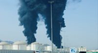 UAE oil facility on fire after Iran fires missiles