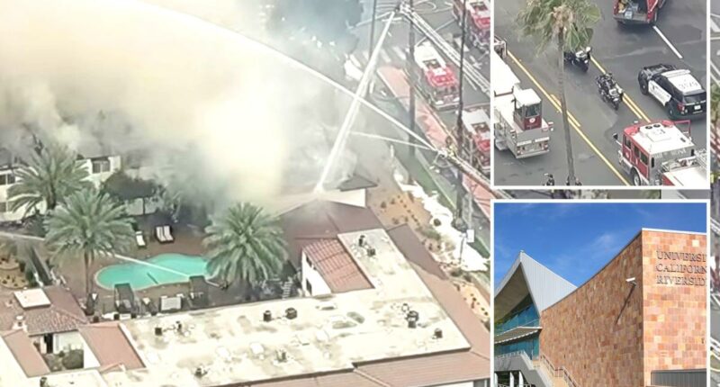 UC Riverside students left homeless after fire burns through apartment complex
