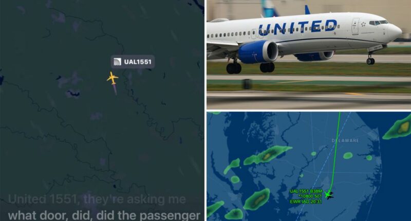 United Airlines passenger tries to open plane door at 36,000 feet, assaulted traveler on flight from Newark
