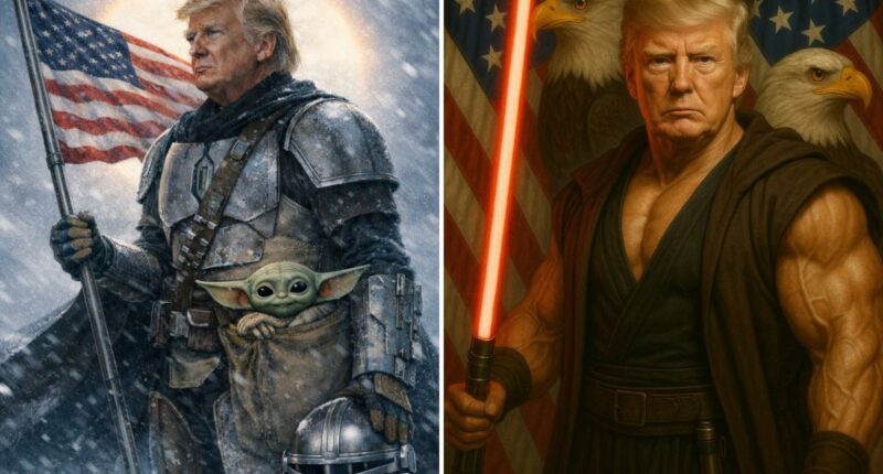 White House marks 'Star Wars Day' with Trump as Mandalorian meme