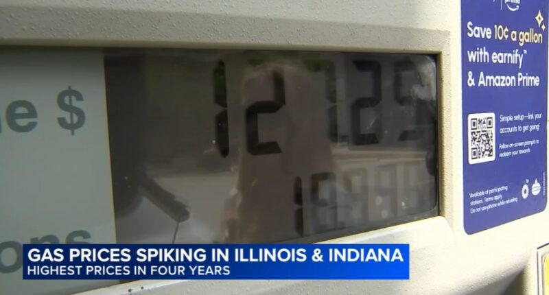 Why is gas so high in Illinois? Gas prices today increased amid Iran war, after BP Whiting, Indiana refinery power loss
