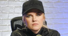 Woke activist shrugs off vile Erika Kirk white face parody