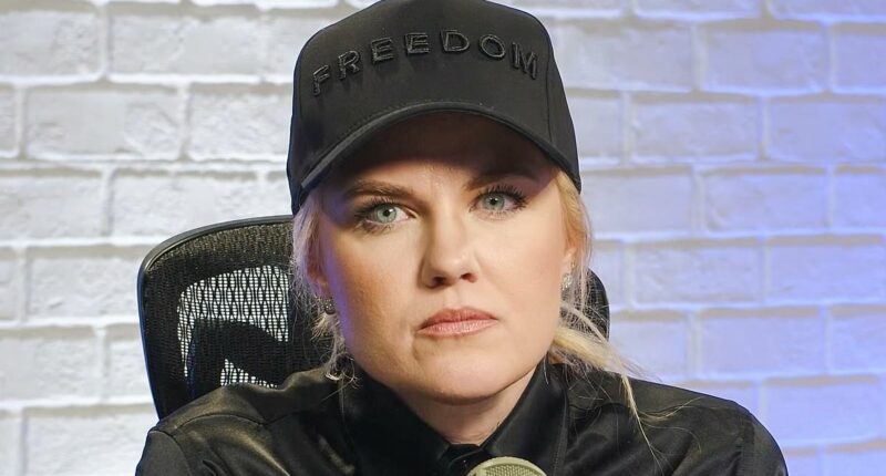 Woke activist shrugs off vile Erika Kirk white face parody