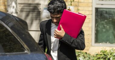 Woman, 20, 'raped by Syrian refugee' breaks down in tears in court