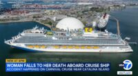 Woman falls to her death aboard Carnival Firenze cruise ship traveling from California to Mexico