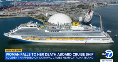 Woman falls to her death aboard Carnival Firenze cruise ship traveling from California to Mexico