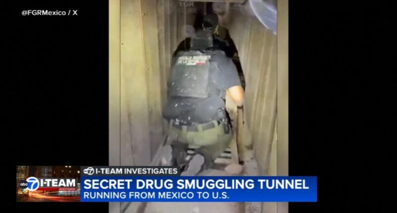 Mexican authorities uncover cross-border tunnel in Tijuana possibly used for drug and weapons trafficking to Midwest, Chicago area