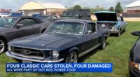 4 classic cars taking part in Hot Rod Power Tour at Chicagoland Speedway in Joliet stolen, 4 damaged, officials say