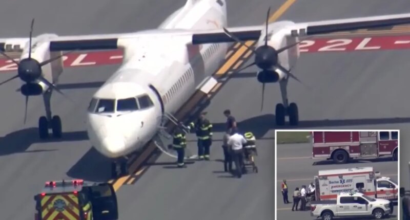 Air Canada passengers instantly started praying as plane swerved repeatedly after pilot's apparent seizure
