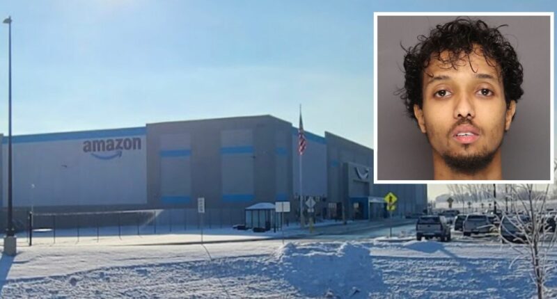 Amazon employee blows away co-worker at fulfillment center
