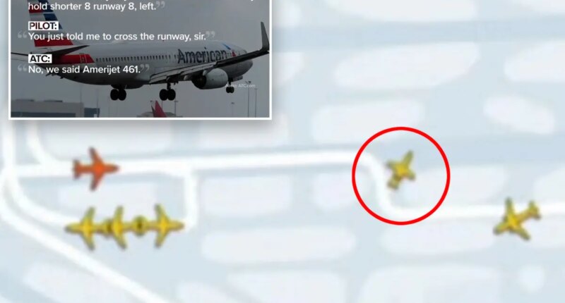 American Airlines plane forced to abort takeoff after another jet veers onto same runway at Miami airport