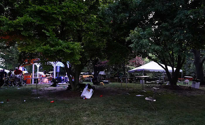 At least 12 people shot at an Ohio festival and a search for suspects is still ongoing, police say