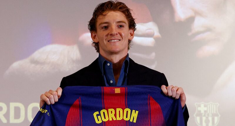 Barcelona's new £70m signing Anthony Gordon stuns by speaking fluent Spanish at unveiling