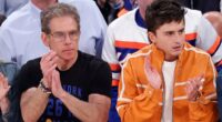 Ben Stiller, Larry David lead anti-Trump celebrities at MSG for Knicks