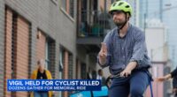 Bicyclist killed Chicago: Vigil held for Riley O'Neil, Chicago Department of Transportation employee killed in Bridgeport crash