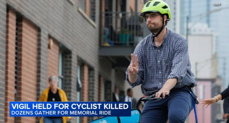 Bicyclist killed Chicago: Vigil held for Riley O'Neil, Chicago Department of Transportation employee killed in Bridgeport crash
