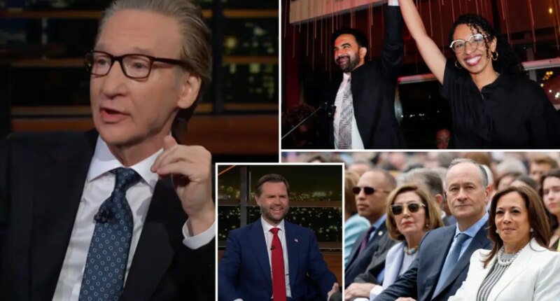 Bill Maher tells Vance his 2028 vote is 'in play' as he rips key Dems for refusing to appear on his show