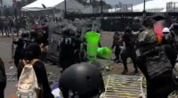 Chaos erupts outside Mexico City World Cup stadium