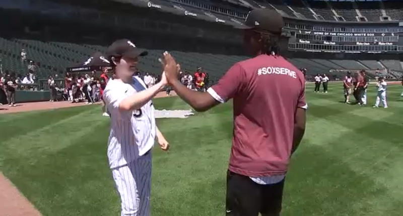 Chicago White Sox host Joliet Miracle League players with special needs at The Rate field
