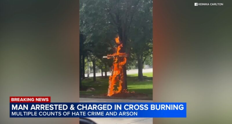 Chicago crime: Suspect Merlin Lu, 21, charged with hate crime, arson for burning cross in Grant Park, police say