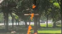 Chicago police investigate after burning cross found in Grant Park