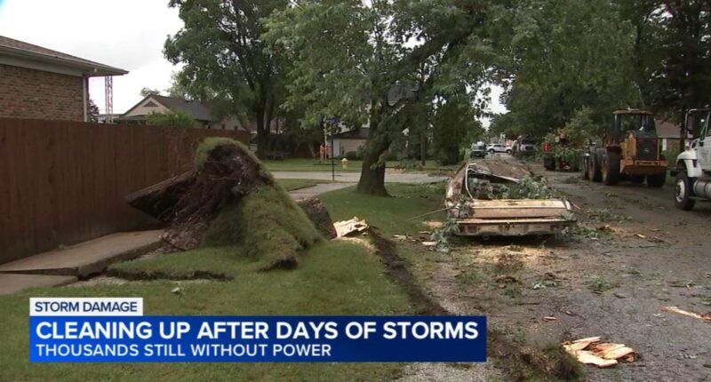 Chicago weather: Calumet City residents deal with more property damage after Saturday night storms amid tornado recovery, cleanup