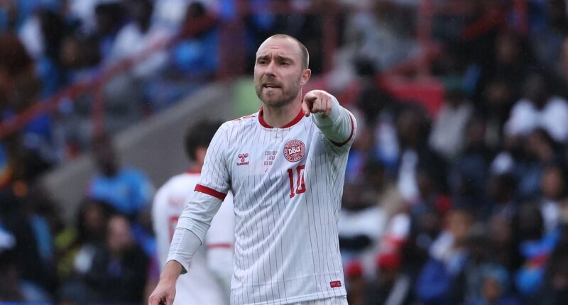 Christian Eriksen collapses on pitch during Denmark friendly