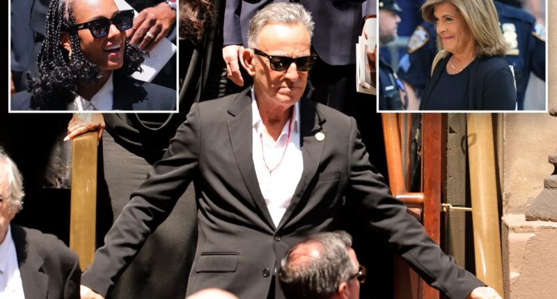 Clive Davis' NYC funeral draws A-listers Bruce Springsteen, Alicia Keys