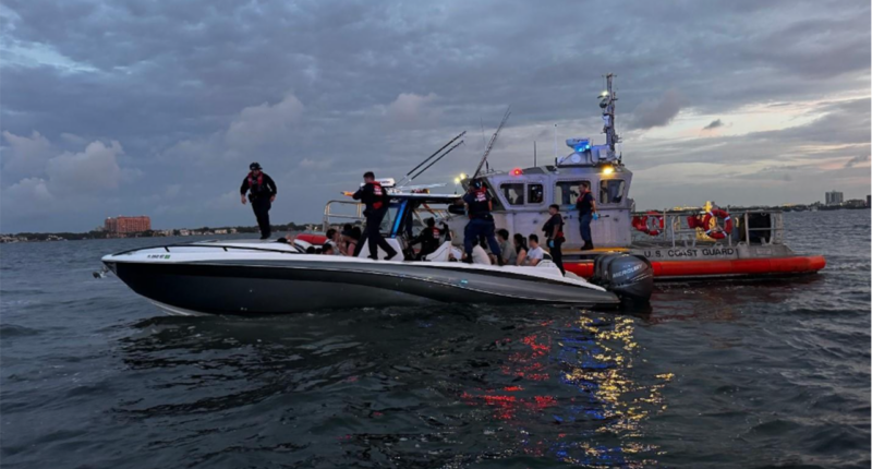 Coast Guard opens fire on boat smuggling 25 Chinese nationals near Florida after it refused to stop