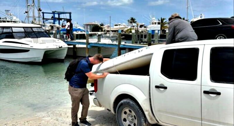 Coast Guard reels in dinghy used by Brian and Lynette Hooker before Bahamas disappearance