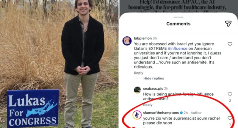Congressional candidate Lukas Ventouras caught liking anti-Jewish posts