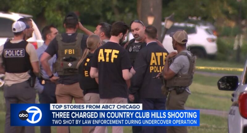 Country Club Hills shooting: 3 charged after 2 suspects shot during ATF gun trafficking operation near 189th and Loretto Lane