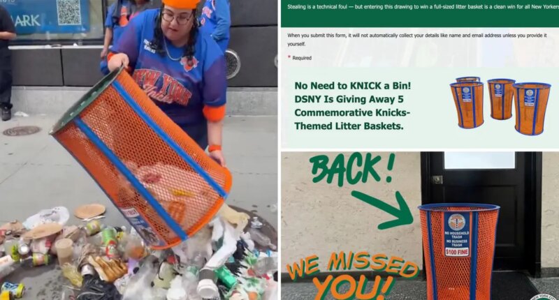 DSNY launches 'No Need to Knick' a trash bin giveaway after JP Morgan theft