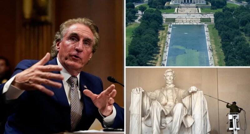 Doug Burgum talks unreported threats to Trump near Reflecting Pool
