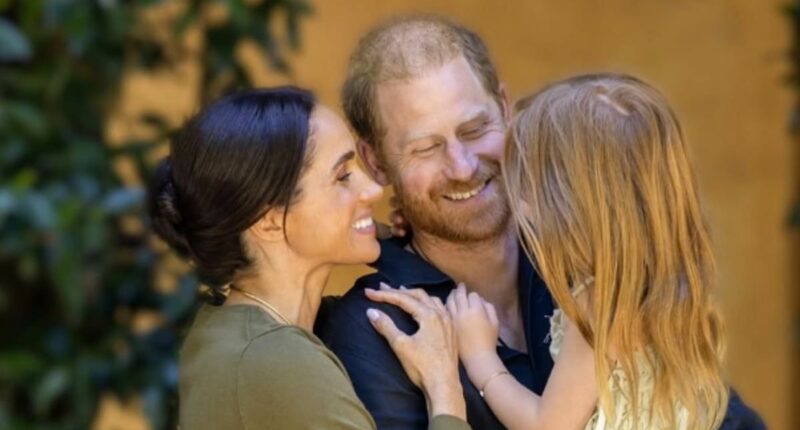 'Dream girl' Lilibet is five! Harry and Meghan mark their daughter's birthday with new family portrait