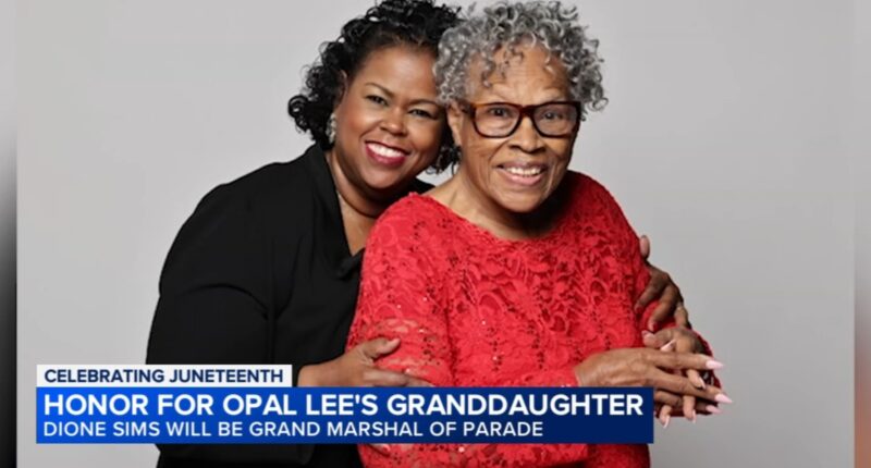Evanston's Juneteenth parade to honor legacy of Opal Lee with granddaughter, Dione Sims, as grand marshal