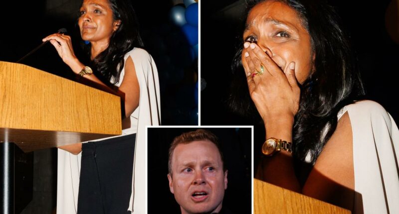Far-left LA mayoral candidate breaks down in tears as she falters behind Spencer Pratt and Karen Bass