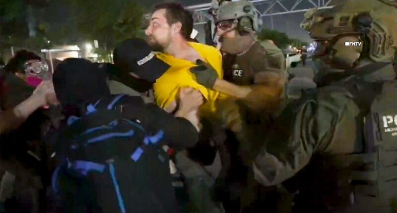 Federal agents arrest anti-ICE agitators during chaotic Delaney Hall confrontations caught on video